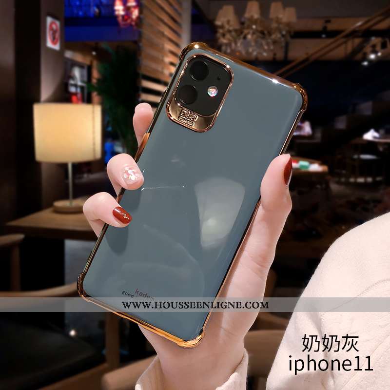 Housse iPhone 11 Luxe Personnalité Coque Luxe Téléphone Portable Net Rouge Tendance Rose