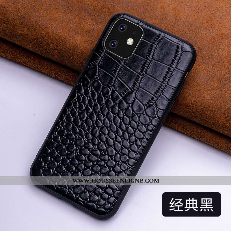 Housse iPhone 11 Légère Cuir Tendance Téléphone Portable Rouge Personnalité Incassable