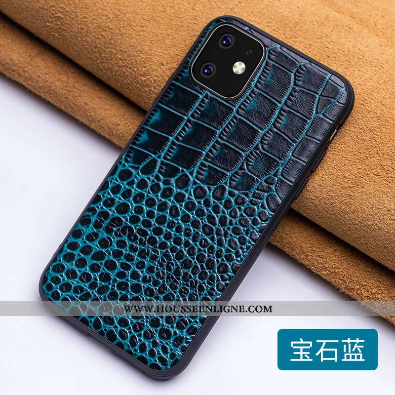 Housse iPhone 11 Légère Cuir Tendance Téléphone Portable Rouge Personnalité Incassable