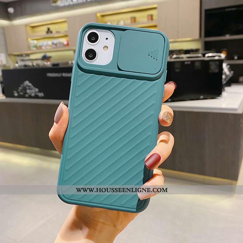 Housse iPhone 11 Mode Protection Créatif Personnalité Incassable Simple Net Rouge Noir