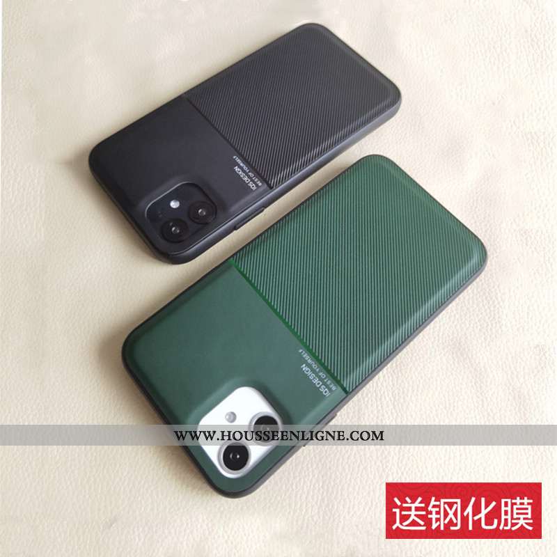 Housse iPhone 11 Modèle Fleurie Fluide Doux Nouveau Protection Cuir Personnalité Tendance Rouge