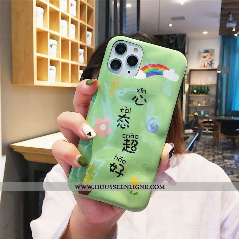 Housse iPhone 11 Pro Fluide Doux Silicone Ultra Téléphone Portable Cœur Petit Incassable Rose