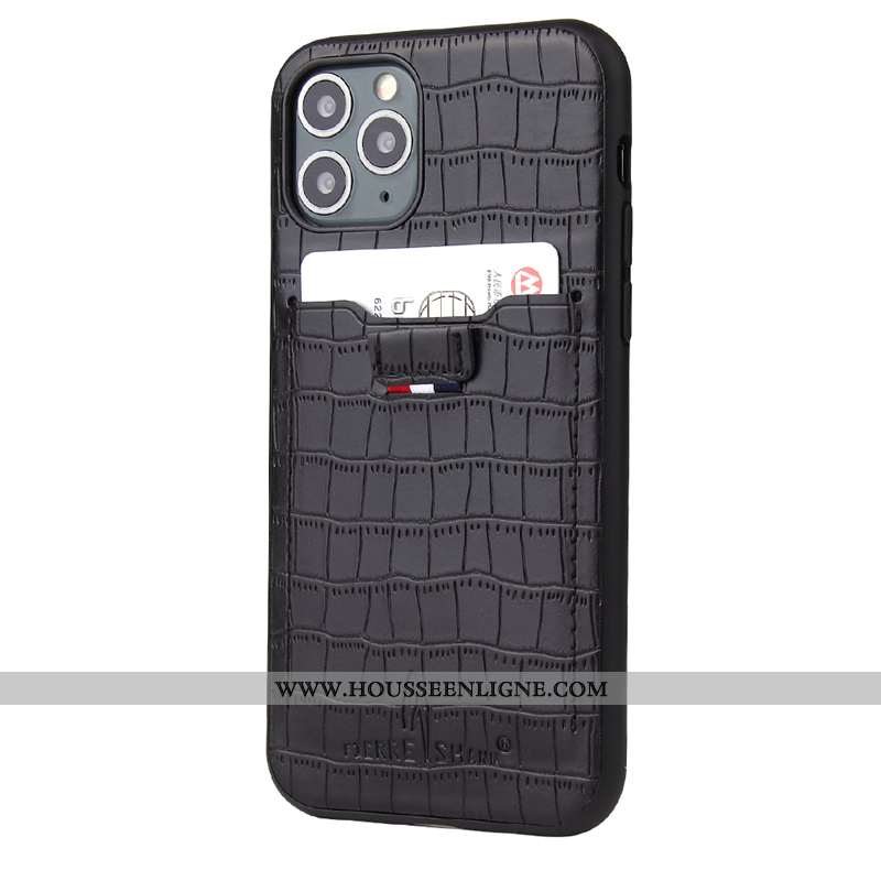 Housse iPhone 11 Pro Légère Cuir Rouge Carte Bancaire Modèle Fleurie Incassable Ultra
