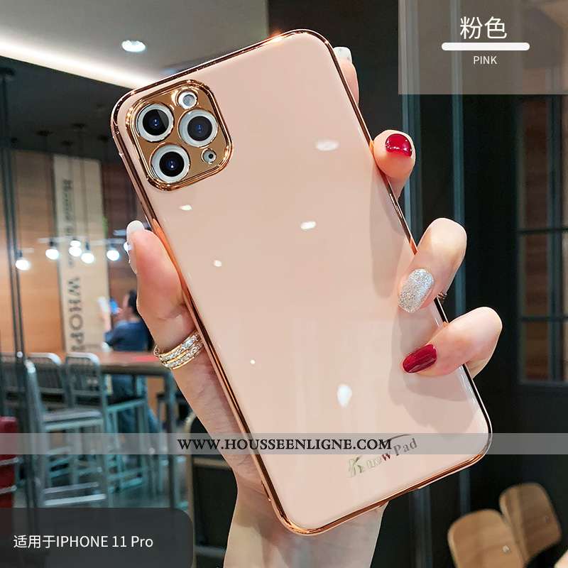 Housse iPhone 11 Pro Max Créatif Tendance Bleu Marin Vent Incassable Téléphone Portable Fluide Doux 