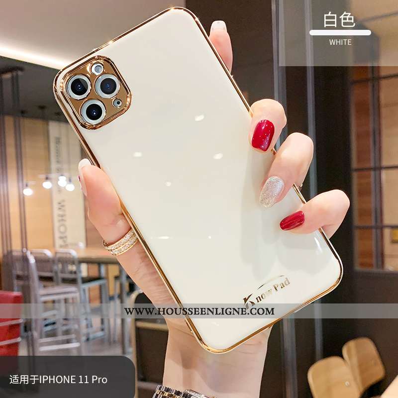 Housse iPhone 11 Pro Max Créatif Tendance Bleu Marin Vent Incassable Téléphone Portable Fluide Doux 