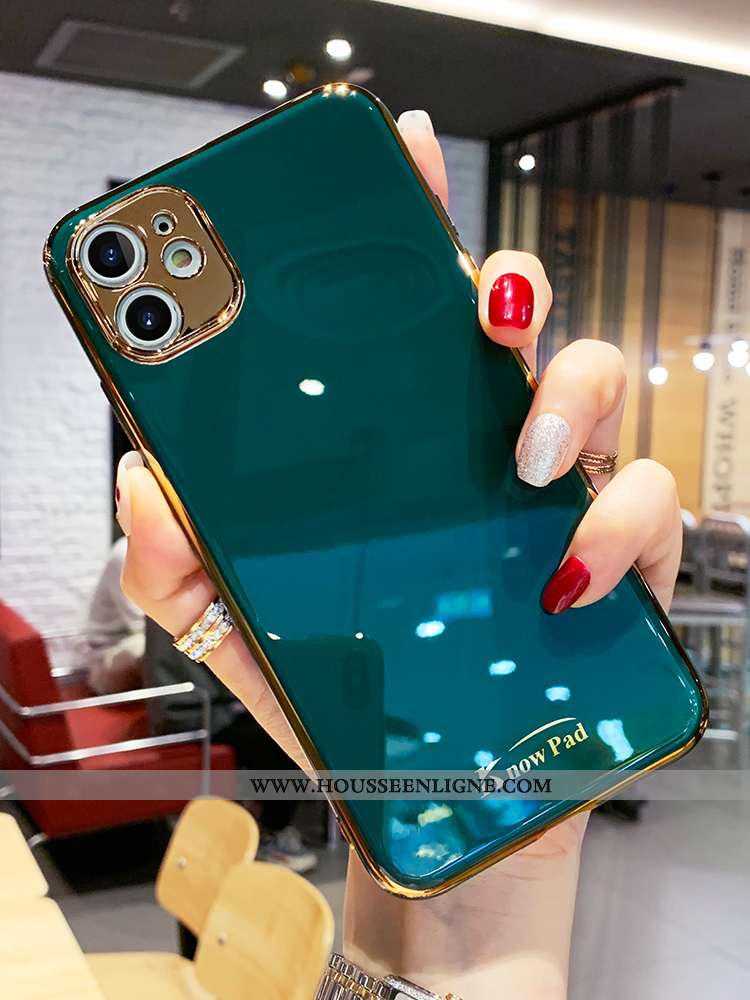 Housse iPhone 11 Pro Max Créatif Tendance Bleu Marin Vent Incassable Téléphone Portable Fluide Doux 
