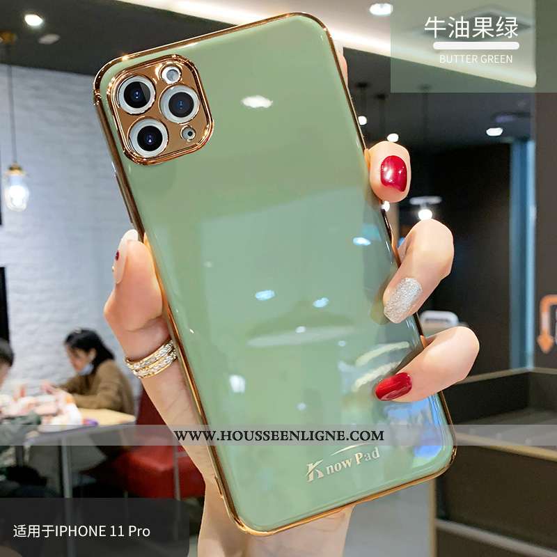 Housse iPhone 11 Pro Max Créatif Tendance Bleu Marin Vent Incassable Téléphone Portable Fluide Doux 