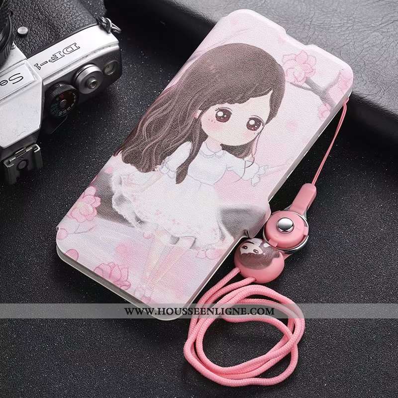 Housse iPhone 11 Pro Max Dessin Animé Tendance Protection Étui Cuir Rouge Silicone