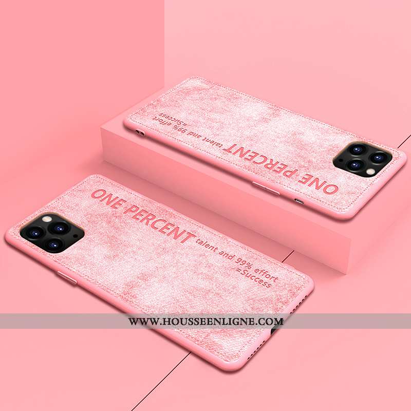 Housse iPhone 11 Pro Max Ultra Légère Simple Original Étui Téléphone Portable Vintage Rouge