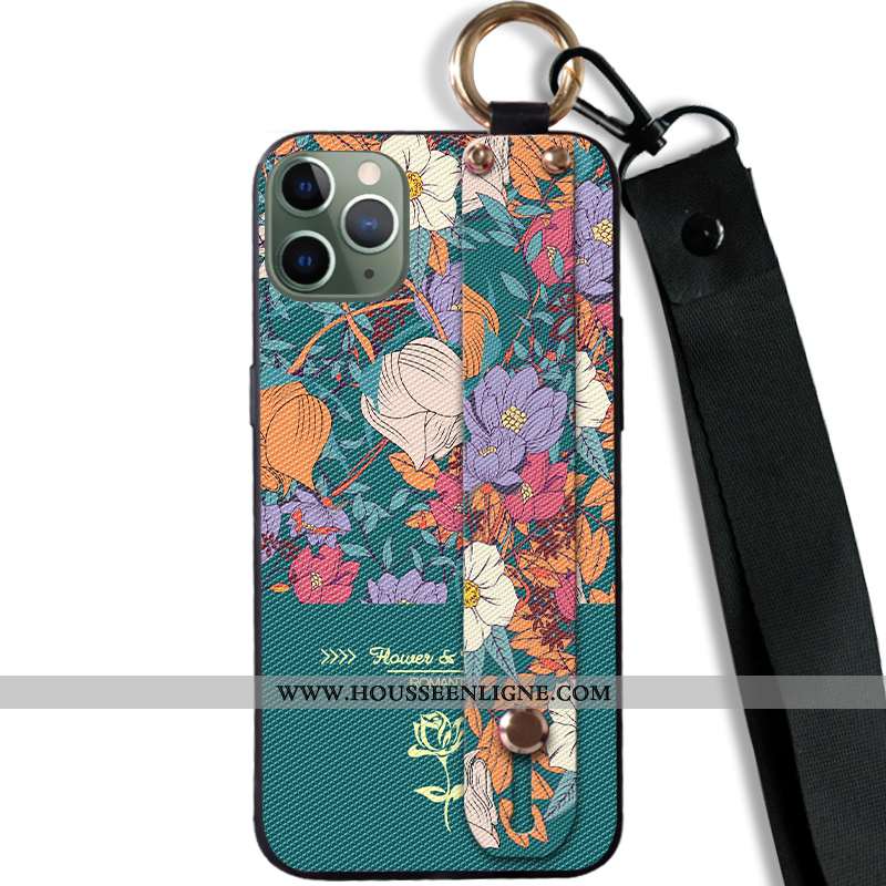 Housse iPhone 11 Pro Tendance Fluide Doux Vert Tout Compris Créatif Téléphone Portable Personnalité 