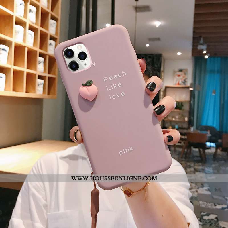 Housse iPhone 11 Pro Ultra Légère Vert Créatif Dimensionnel Coque Net Rouge Verte