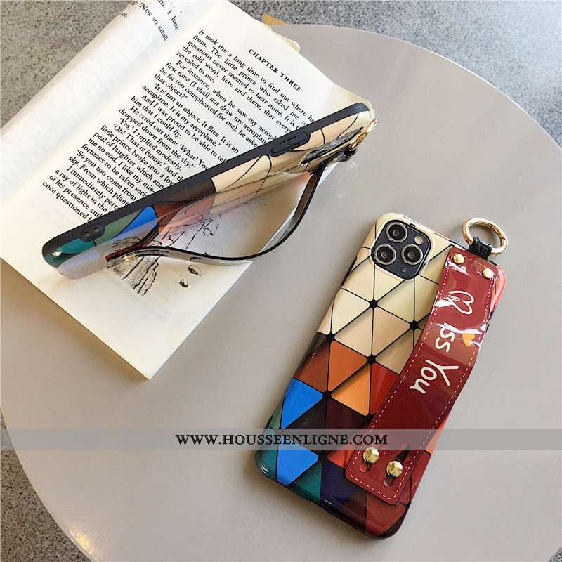 Housse iPhone 11 Pro Vintage Fluide Doux Coque Noir Personnalité Incassable Tout Compris