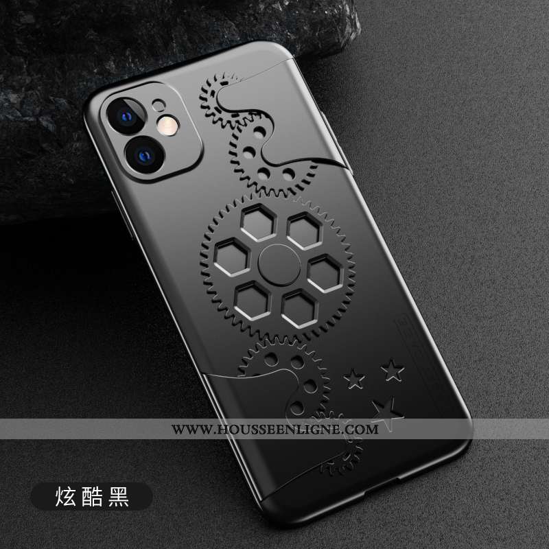 Housse iPhone 11 Protection Délavé En Daim Rouge Étui Téléphone Portable Tout Compris Légère