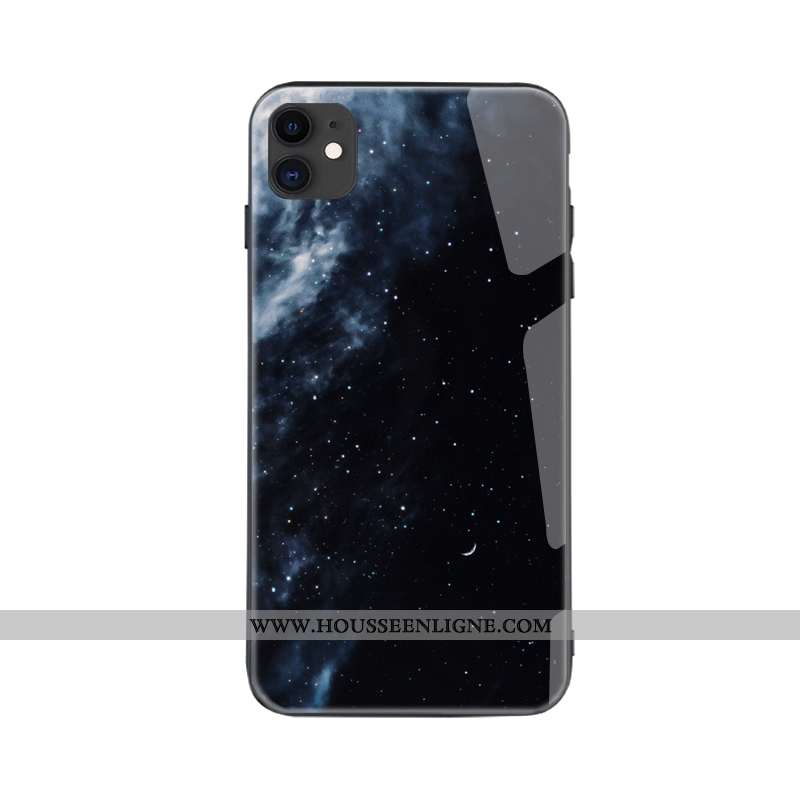 Housse iPhone 11 Silicone Personnalité Net Rouge Téléphone Portable Coque Tendance Peinture À L'huil