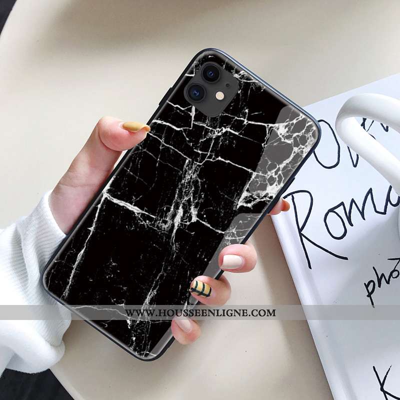 Housse iPhone 11 Silicone Personnalité Net Rouge Téléphone Portable Coque Tendance Peinture À L'huil