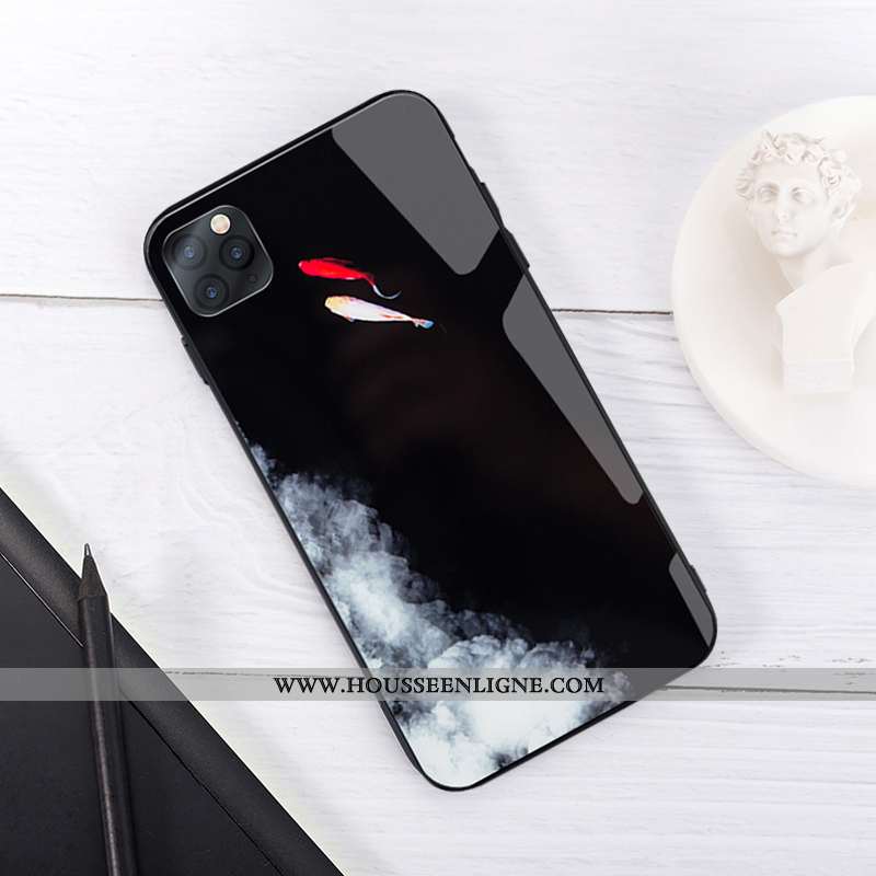 Housse iPhone 11 Silicone Personnalité Net Rouge Téléphone Portable Coque Tendance Peinture À L'huil