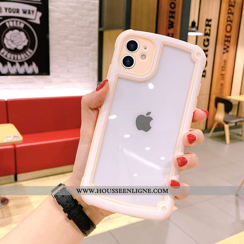 Housse iPhone 11 Tendance Protection Étui Violet Incassable Couleurs De Bonbon Téléphone Portable