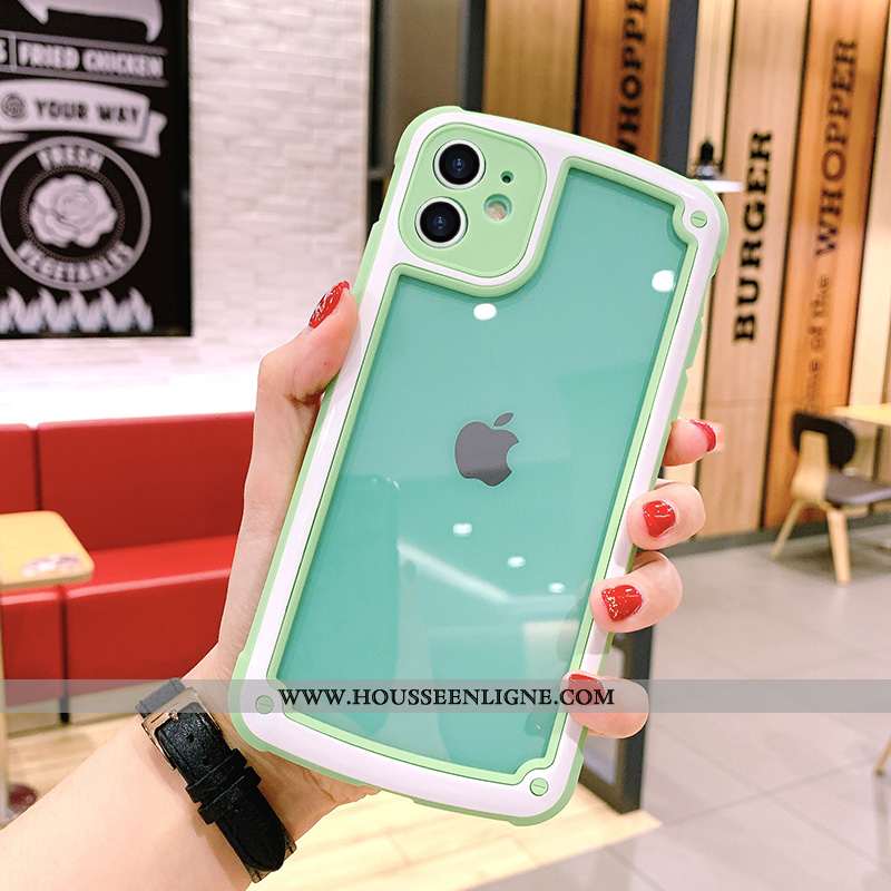 Housse iPhone 11 Tendance Protection Étui Violet Incassable Couleurs De Bonbon Téléphone Portable