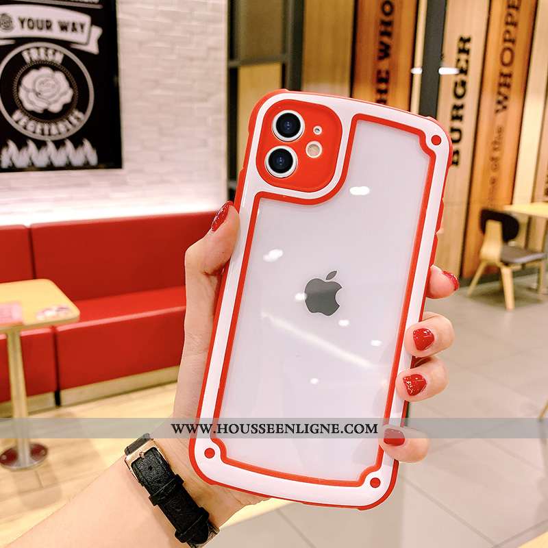 Housse iPhone 11 Tendance Protection Étui Violet Incassable Couleurs De Bonbon Téléphone Portable