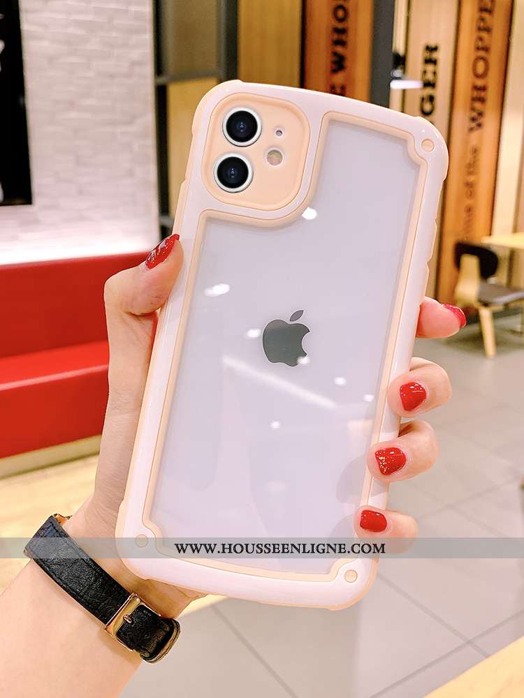 Housse iPhone 11 Tendance Protection Étui Violet Incassable Couleurs De Bonbon Téléphone Portable
