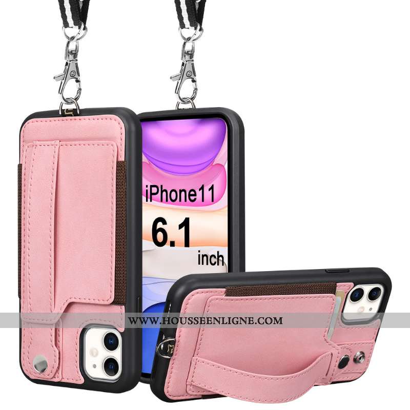 Housse iPhone 11 Ultra Légère Ornements Suspendus Tout Compris Légères Vent Téléphone Portable Jaune