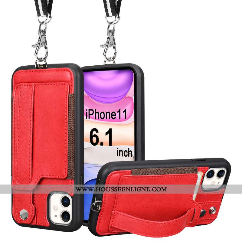 Housse iPhone 11 Ultra Légère Ornements Suspendus Tout Compris Légères Vent Téléphone Portable Jaune