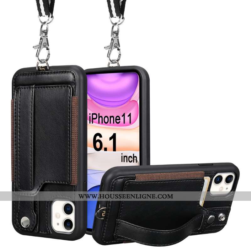 Housse iPhone 11 Ultra Légère Ornements Suspendus Tout Compris Légères Vent Téléphone Portable Jaune