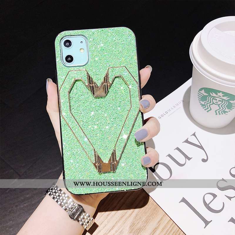 Housse iPhone 11 Ultra Légère Étui Incassable Protection Support Couleur Unie Rose
