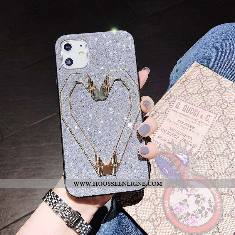 Housse iPhone 11 Ultra Légère Étui Incassable Protection Support Couleur Unie Rose