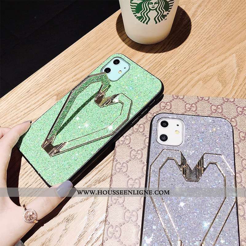 Housse iPhone 11 Ultra Légère Étui Incassable Protection Support Couleur Unie Rose