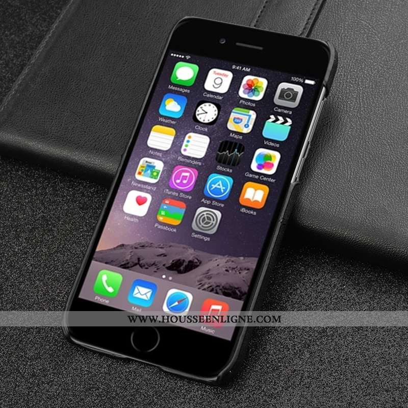 Housse iPhone 6/6s Cuir Protection Tempérer Personnalité Business Difficile Membrane Bleu