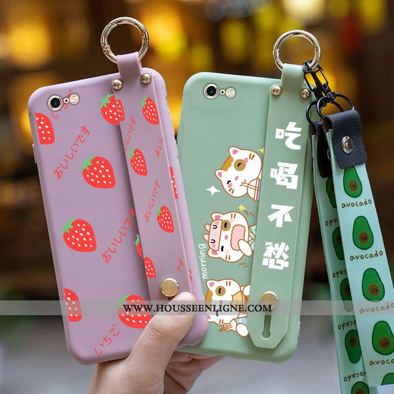 Housse iPhone 6/6s Dessin Animé Charmant Légères Nouveau Fleurs Incassable Coque Violet