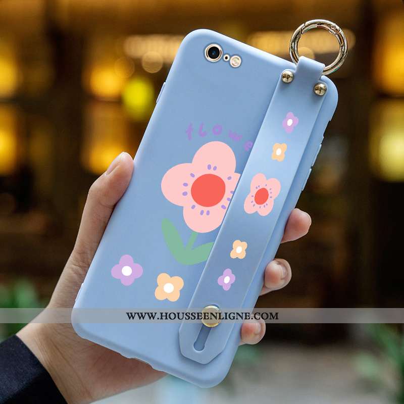 Housse iPhone 6/6s Dessin Animé Charmant Légères Nouveau Fleurs Incassable Coque Violet