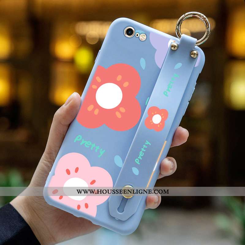 Housse iPhone 6/6s Dessin Animé Charmant Légères Nouveau Fleurs Incassable Coque Violet