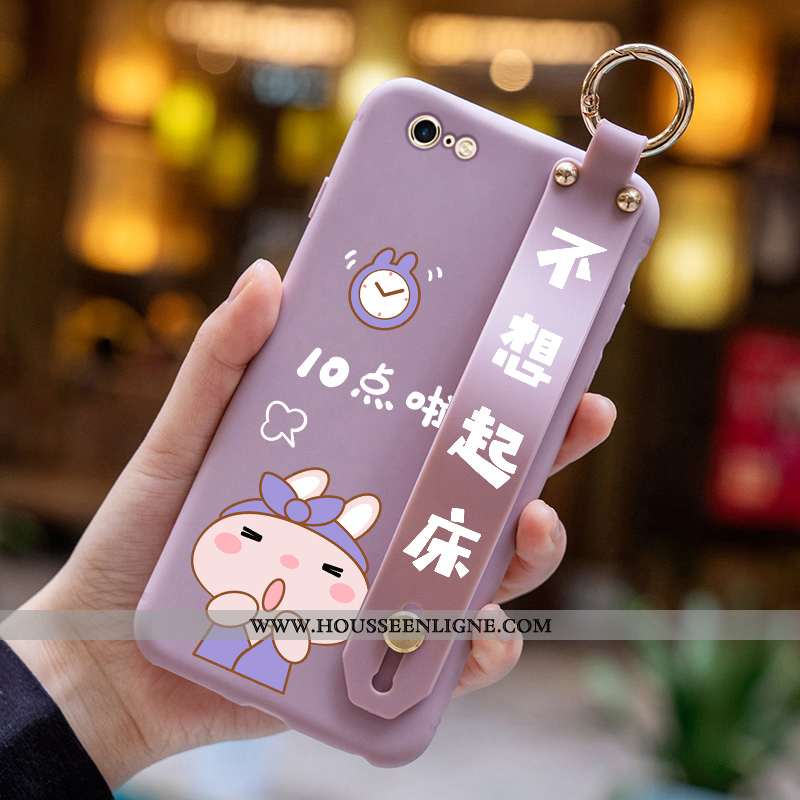 Housse iPhone 6/6s Dessin Animé Charmant Légères Nouveau Fleurs Incassable Coque Violet