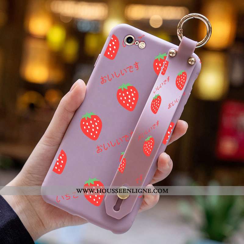 Housse iPhone 6/6s Dessin Animé Charmant Légères Nouveau Fleurs Incassable Coque Violet