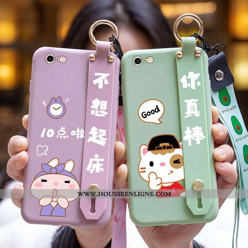 Housse iPhone 6/6s Dessin Animé Charmant Légères Nouveau Fleurs Incassable Coque Violet
