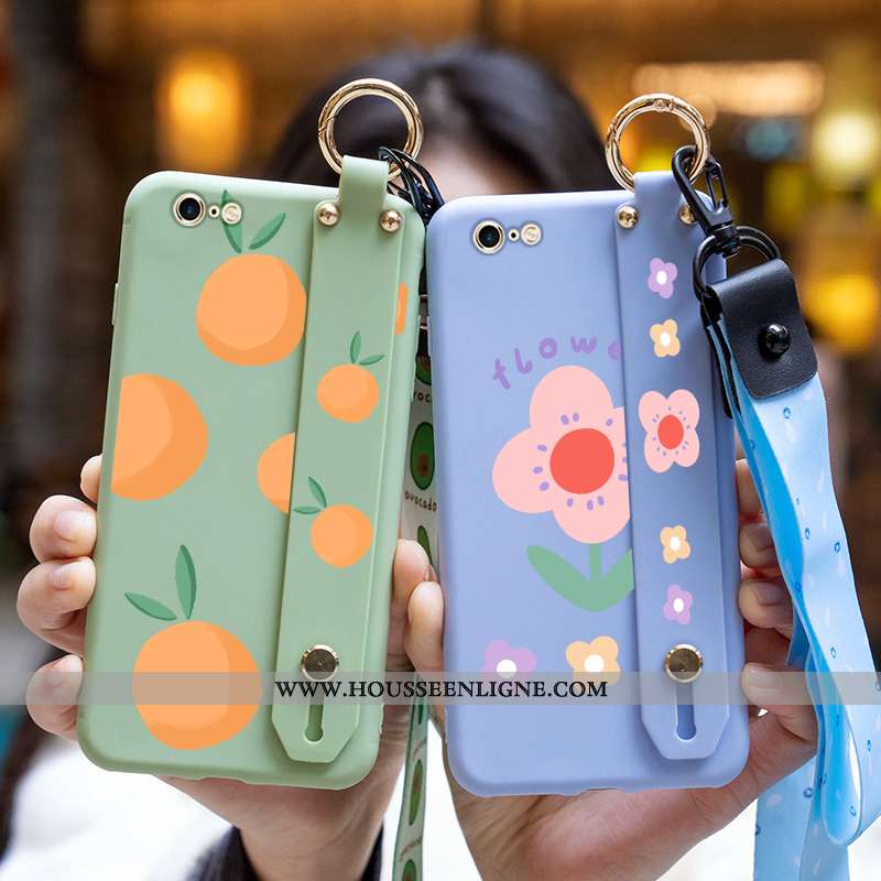 Housse iPhone 6/6s Dessin Animé Charmant Légères Nouveau Fleurs Incassable Coque Violet