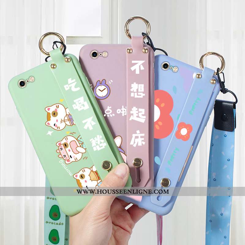 Housse iPhone 6/6s Dessin Animé Charmant Légères Nouveau Fleurs Incassable Coque Violet