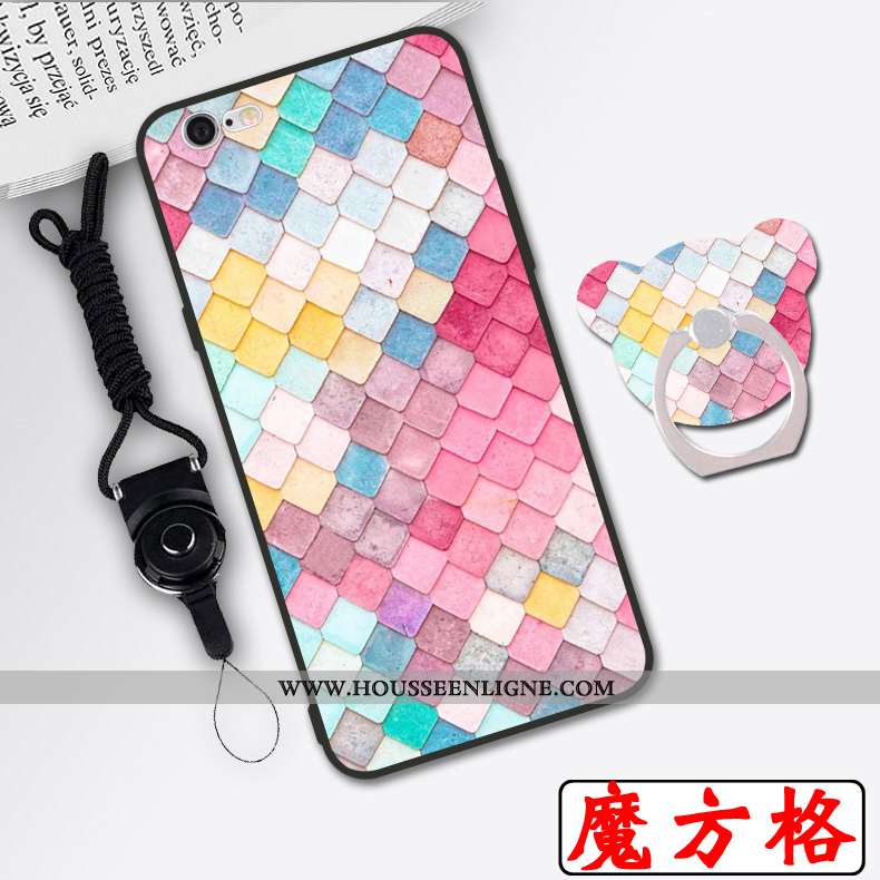 Housse iPhone 6/6s Dessin Animé Silicone Blanc Coque Nouveau Téléphone Portable Simple Blanche