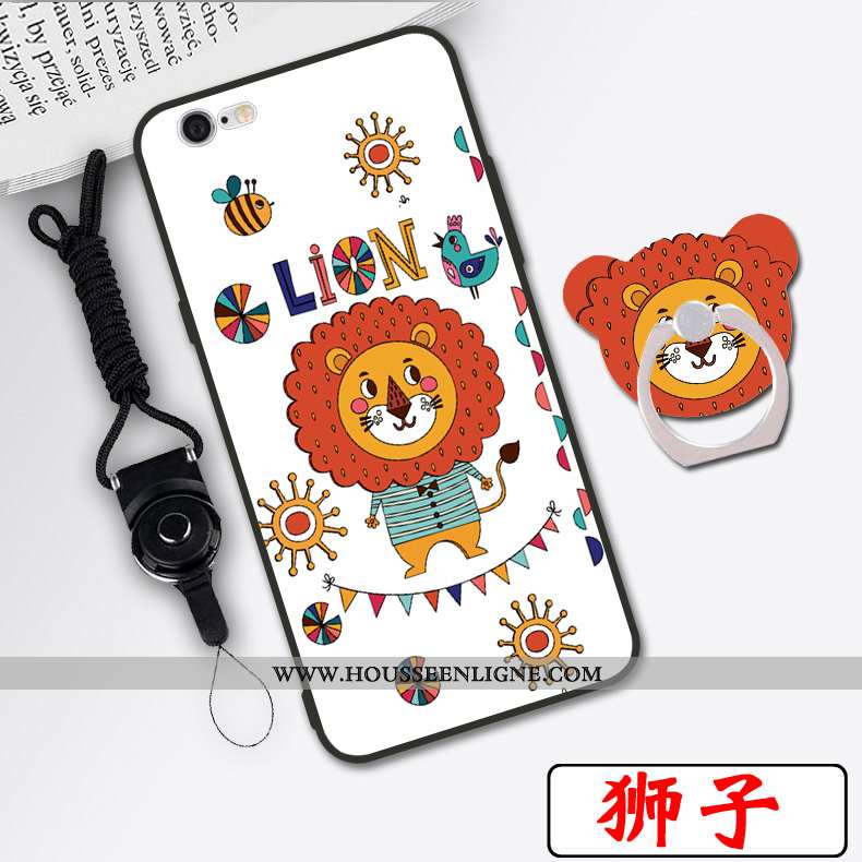 Housse iPhone 6/6s Dessin Animé Silicone Blanc Coque Nouveau Téléphone Portable Simple Blanche