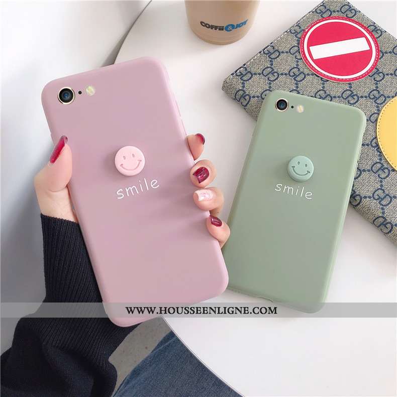 Housse iPhone 6/6s Délavé En Daim Personnalité Téléphone Portable Protection Dessin Animé Étui Coque