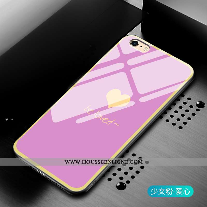 Housse iPhone 6/6s Mode Protection Simple Tout Compris Verre Gris Incassable Rose