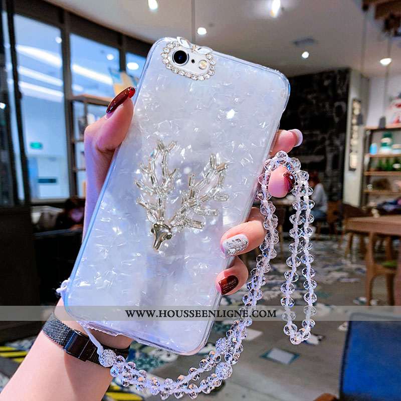 Housse iPhone 6/6s Plus Créatif Tendance Nouveau Fluide Doux Elk Téléphone Portable Net Rouge Rose