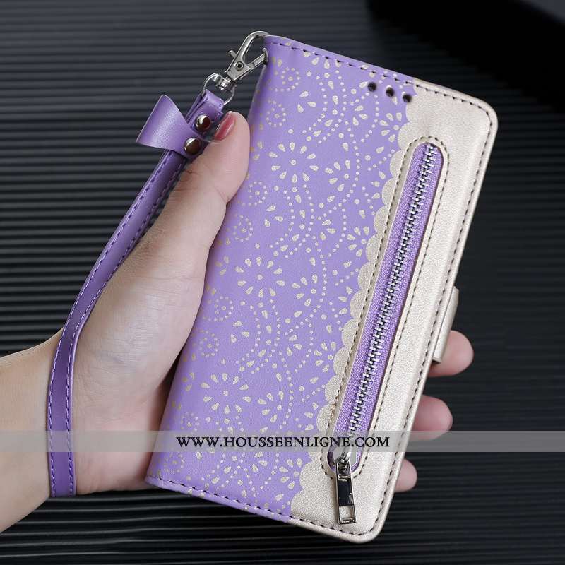 Housse iPhone 6/6s Plus Cuir Protection Étui Carte Créatif Coque Personnalité Violet