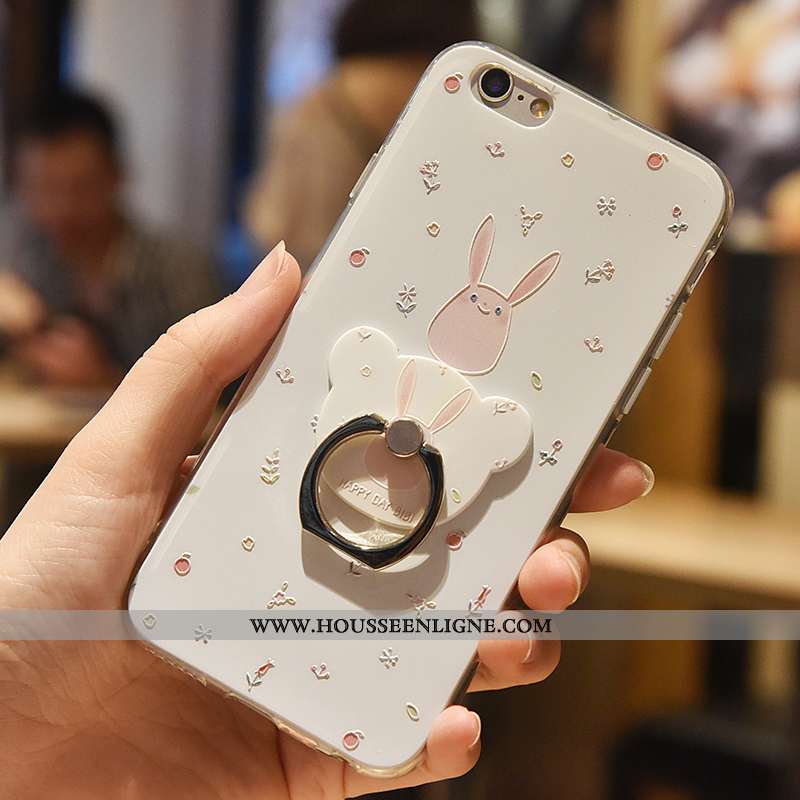 Housse iPhone 6/6s Plus Gaufrage Charmant Transparent Étui Personnalité Multicolore Coque Coloré