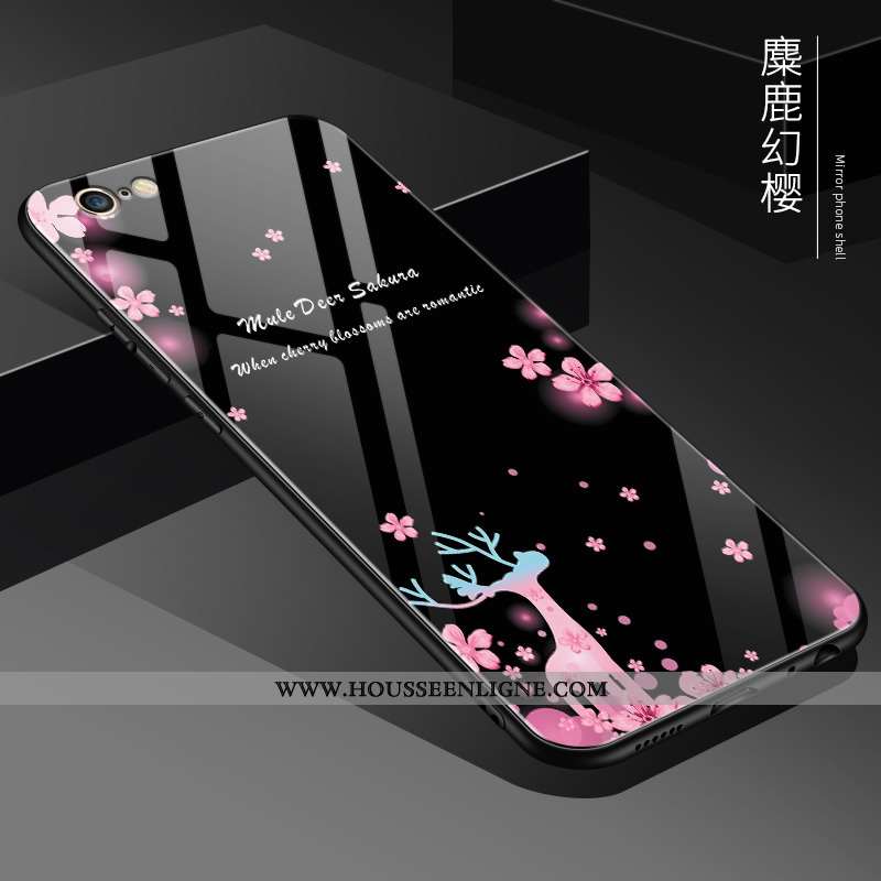 Housse iPhone 6/6s Plus Protection Verre Difficile Personnalité Tout Compris Incassable Coque Rose
