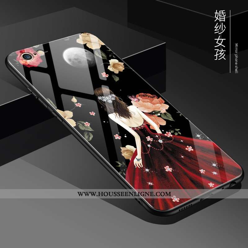 Housse iPhone 6/6s Plus Protection Verre Difficile Personnalité Tout Compris Incassable Coque Rose