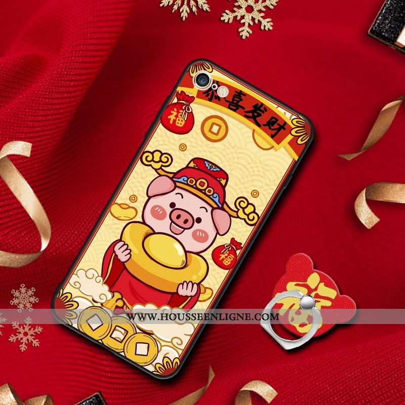 Housse iPhone 6/6s Silicone Protection Jaune Tendance Téléphone Portable Personnalité Étui