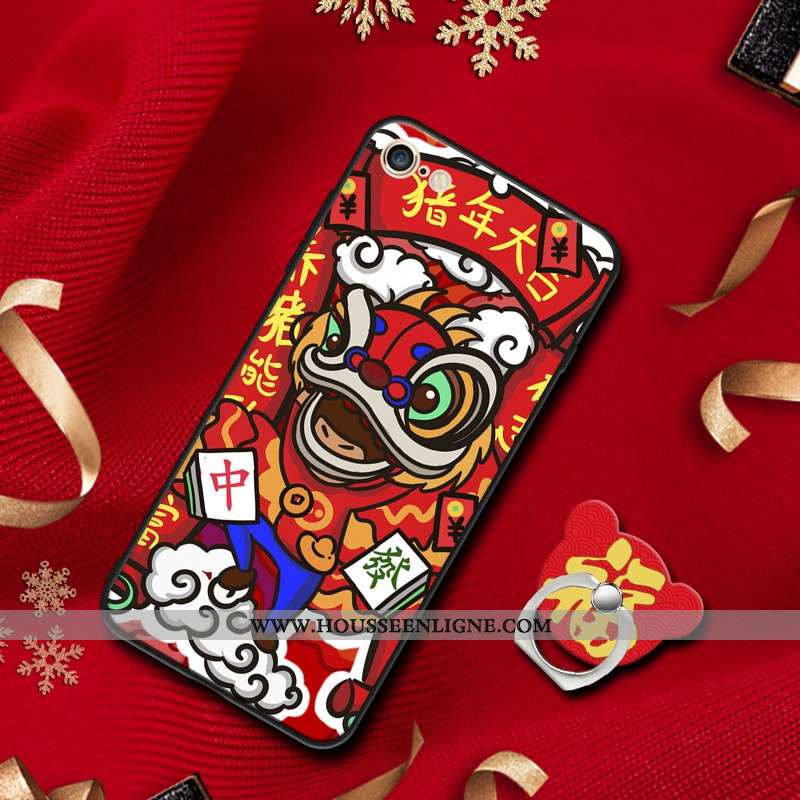 Housse iPhone 6/6s Silicone Protection Jaune Tendance Téléphone Portable Personnalité Étui